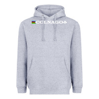 Heather Grey Colnago Bicycling Bike Heavyweight Hoodie - ArtChic
