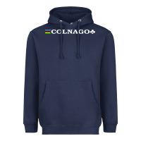 Navy Colnago Bicycling Bike Heavyweight Hoodie - ArtChic