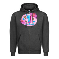 Charcoal Heather back to school flowers first grade 3200x2400 Zipper Hoodie - AdoDesignShop
