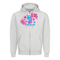 Dove Grey back to school flowers first grade 3200x2400 Zipper Hoodie - AdoDesignShop