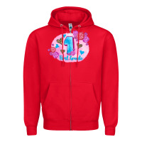Red back to school flowers first grade 3200x2400 Zipper Hoodie - AdoDesignShop