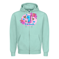 Seafoam back to school flowers first grade 3200x2400 Zipper Hoodie - AdoDesignShop