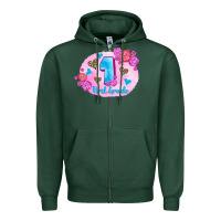 Sports Green back to school flowers first grade 3200x2400 Zipper Hoodie - AdoDesignShop