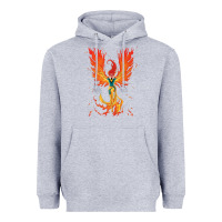 Heather Grey X-Men Jean Grey Phoenix Cosmic Flames Heavyweight Hoodie - ArtChic