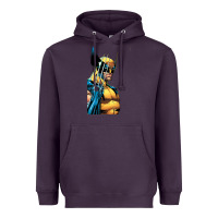 Plum wolverine 3 Heavyweight Hoodie - ArtChic