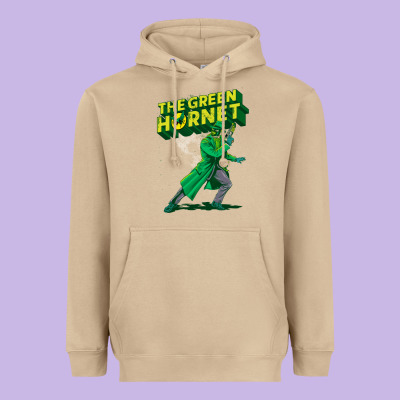 The Vintage Green Hornet Heavyweight Hoodie Designed By Artchic