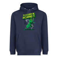 Navy the vintage green hornet Heavyweight Hoodie - ArtChic