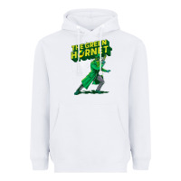 White the vintage green hornet Heavyweight Hoodie - ArtChic