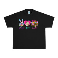 Black Peace Love Easter Urban Heavy Tee - BundleAndBundleShop