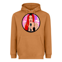 Meerkat red hair girl singing Heavyweight Hoodie - ArtChic