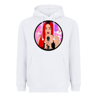 White red hair girl singing Heavyweight Hoodie - ArtChic