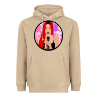 Mushroom red hair girl singing Heavyweight Hoodie - ArtChic