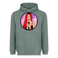 Sage red hair girl singing Heavyweight Hoodie - ArtChic