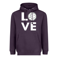 Plum girls love volleyball Heavyweight Hoodie - ArtChic