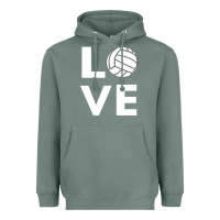 Sage girls love volleyball Heavyweight Hoodie - ArtChic