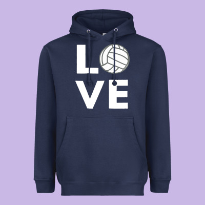 Girls Love Volleyball Heavyweight Hoodie Designed By Artchic