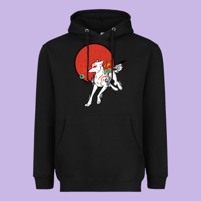 Okami Heavyweight Hoodie Designed By Artchic