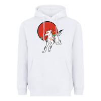 White Okami Heavyweight Hoodie - ArtChic