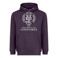 Plum oxford university campus Heavyweight Hoodie - ArtChic
