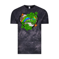 Cloud Black lucky heart St. Patricks Day Vintage Tee - FaDigitalArtStudio
