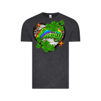 Vintage Black lucky heart St. Patricks Day Vintage Tee - FaDigitalArtStudio