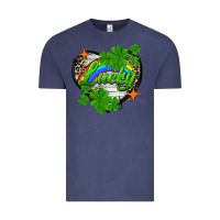 Vintage Denim lucky heart St. Patricks Day Vintage Tee - FaDigitalArtStudio