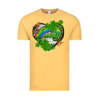 Vintage Mustard lucky heart St. Patricks Day Vintage Tee - FaDigitalArtStudio