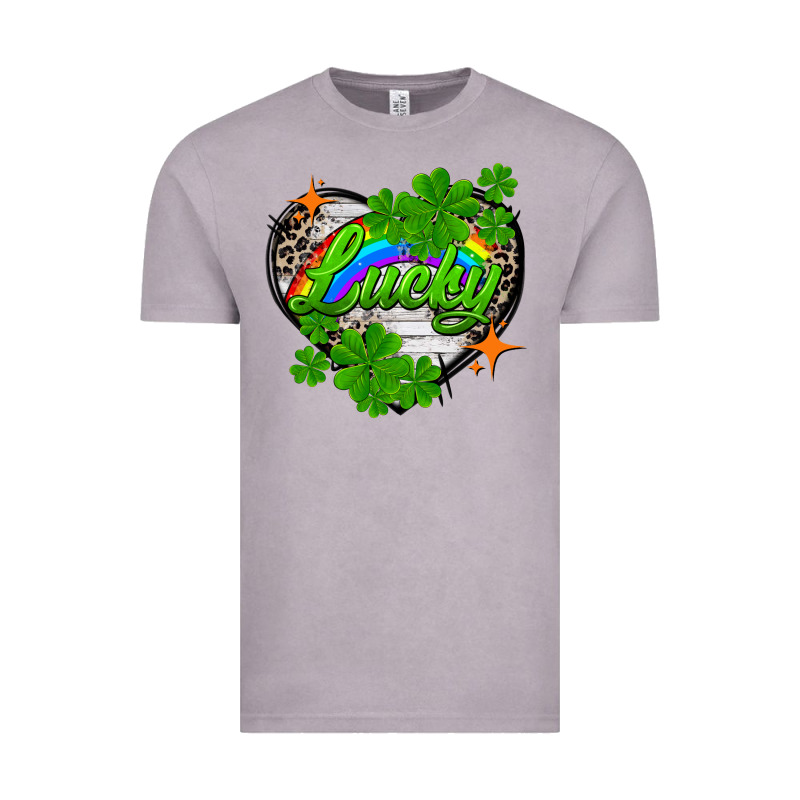 Lucky Heart St. Patricks Day Vintage Tee by FaDigitalArtStudio | Teevron