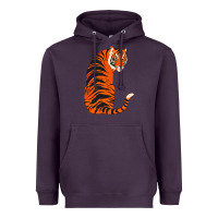 Plum tiger Heavyweight Hoodie - ArtChic