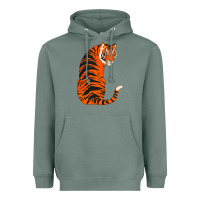 Sage tiger Heavyweight Hoodie - ArtChic