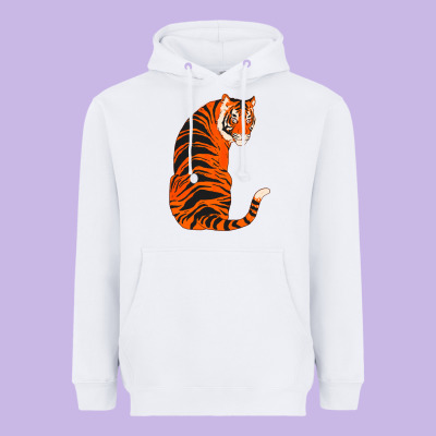 Tiger Heavyweight Hoodie Designed By Artchic