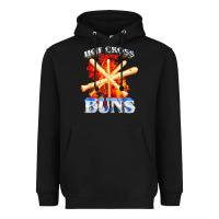 Black hot cross buns t shirt Heavyweight Hoodie - ArtChic