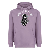 Lavender horror skull sons of anarchy Heavyweight Hoodie - ArtChic