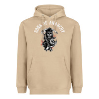 Mushroom horror skull sons of anarchy Heavyweight Hoodie - ArtChic