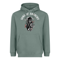 Sage horror skull sons of anarchy Heavyweight Hoodie - ArtChic