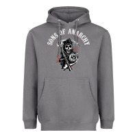 Horror Skull Sons Of Anarchy Heavyweight Hoodie | Teevron
