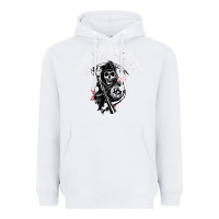 White horror skull sons of anarchy Heavyweight Hoodie - ArtChic