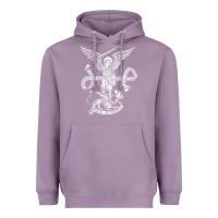 Lavender st michael archangel catholic angel defend us Heavyweight Hoodie - ArtChic