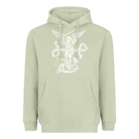Matcha st michael archangel catholic angel defend us Heavyweight Hoodie - ArtChic
