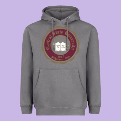 College Of  Central State Wilberfroce 1887 Heavyweight Hoodie Designed By Artchic