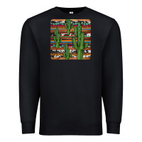 Black cactus gemstone coaster Premium Sweatshirt - JahusDesignShop