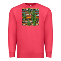 Cardinal cactus gemstone coaster Premium Sweatshirt - JahusDesignShop