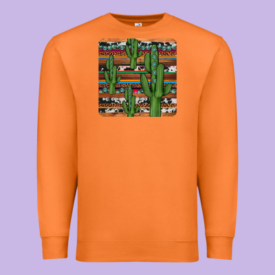 Cactus Gemstone Coaster Premium Sweatshirt Designed By Jahusdesignshop