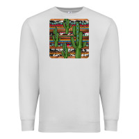 Dove Grey cactus gemstone coaster Premium Sweatshirt - JahusDesignShop