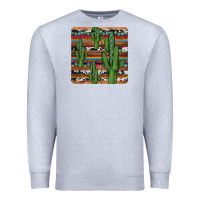Heather Grey cactus gemstone coaster Premium Sweatshirt - JahusDesignShop