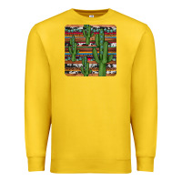 Lemon cactus gemstone coaster Premium Sweatshirt - JahusDesignShop