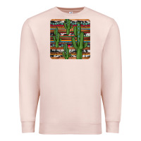 Pale Pink cactus gemstone coaster Premium Sweatshirt - JahusDesignShop