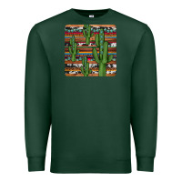 Sports Green cactus gemstone coaster Premium Sweatshirt - JahusDesignShop