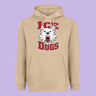 Fairbanks Ice Dogs Heavyweight Hoodie Designed By Artchic