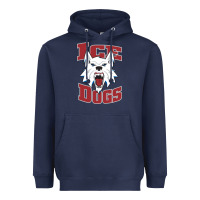 Navy Fairbanks Ice Dogs Heavyweight Hoodie - ArtChic